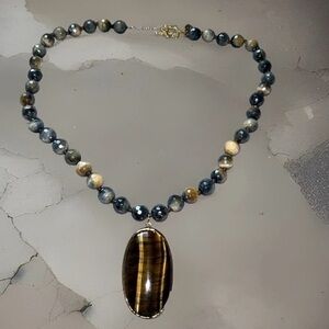 Rarities Carol Brodie TIGER'S EYE Necklace NEW